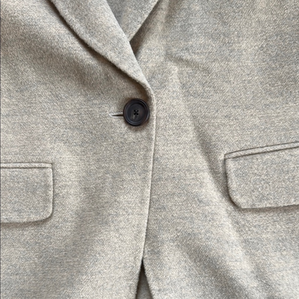 St. John Tan Blazer Tailored Professional Suit Jacket - Picture 9 of 14